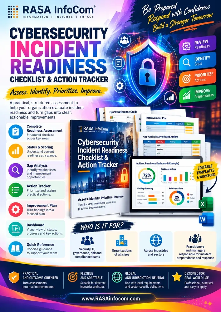 Cybersecurity Incident Readiness Checklist & Action Tracker cover